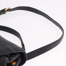 Miu Miu Shoulder Bag Leather 2way Black Gold Auth 187448V-14