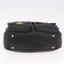 Miu Miu Shoulder Bag Leather 2way Black Gold Auth 187448V-5