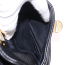Miu Miu Shoulder Bag Leather 2way Black Gold Auth 187448V-27