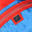 FENDI Mamma Baguette Shoulder Bag Canvas Multicolor Gold Auth 187450SM-22