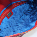FENDI Mamma Baguette Shoulder Bag Canvas Multicolor Gold Auth 187450SM-11