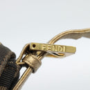FENDI Zucca Canvas Mamma Baguette Shoulder Bag Black Gold Brown Auth 187451SM-10