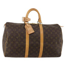 LOUIS VUITTON Monogram Keepall 45 Boston Bag M41428 LV Auth 187452V-1