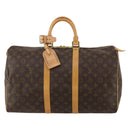 LOUIS VUITTON Monogram Keepall 45 Boston Bag M41428 LV Auth 187452V-13