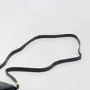 Salvatore Ferragamo Gancini Shoulder Bag Leather Navy Gold Auth 187453-9