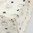 MCM Vicetos Logogram Tote Bag PVC Leather White Auth 187455-12