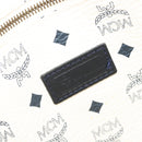 MCM Vicetos Logogram Tote Bag PVC Leather White Auth 187455-18