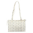 MCM Vicetos Logogram Tote Bag PVC Leather White Auth 187455-3