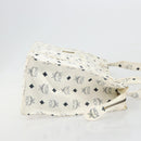 MCM Vicetos Logogram Tote Bag PVC Leather White Auth 187455-4