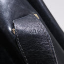 CELINE Shoulder Bag Leather Black Gold Auth 187456-12