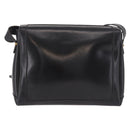 CELINE Shoulder Bag Leather Black Gold Auth 187456-2