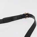 CELINE Shoulder Bag Leather Black Gold Auth 187456-8