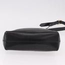 CELINE Shoulder Bag Leather Black Gold Auth 187456-5