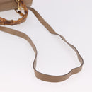 GUCCI Bamboo Hand Bag Leather 2way Beige Gold 000 122 0294 Auth 187457-10