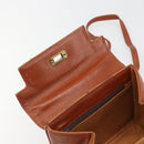 MCM Vicetos Logogram Hand Bag PVC Leather 2way Brown Gold Auth 187458A-20