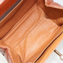 MCM Vicetos Logogram Hand Bag PVC Leather 2way Brown Gold Auth 187458A-21