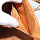 MCM Vicetos Logogram Hand Bag PVC Leather 2way Brown Gold Auth 187458A-26