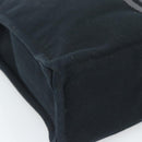 HERMES Fourre Tout GM Hand Bag Canvas Black Silver Auth 187459V-13