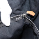 HERMES Fourre Tout GM Hand Bag Canvas Black Silver Auth 187459V-19