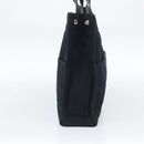 HERMES Fourre Tout GM Hand Bag Canvas Black Silver Auth 187459V-5