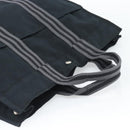 HERMES Fourre Tout GM Hand Bag Canvas Black Silver Auth 187459V-6