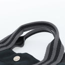 HERMES Fourre Tout GM Hand Bag Canvas Black Silver Auth 187459V-8