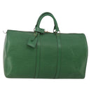 LOUIS VUITTON Epi Keepall 50 Boston Bag Green M42964 LV Auth 187462V-1