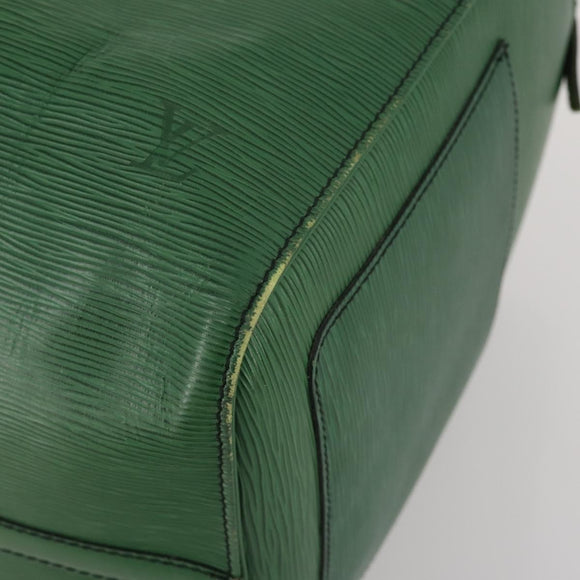 LOUIS VUITTON Epi Keepall 50 Boston Bag Green M42964 LV Auth 187462V