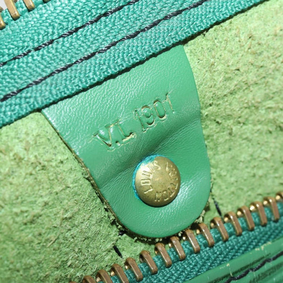 LOUIS VUITTON Epi Keepall 50 Boston Bag Green M42964 LV Auth 187462V