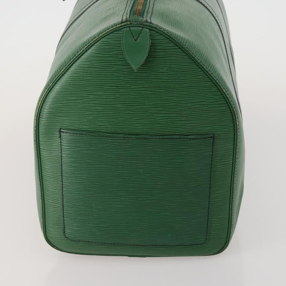 LOUIS VUITTON Epi Keepall 50 Boston Bag Green M42964 LV Auth 187462V