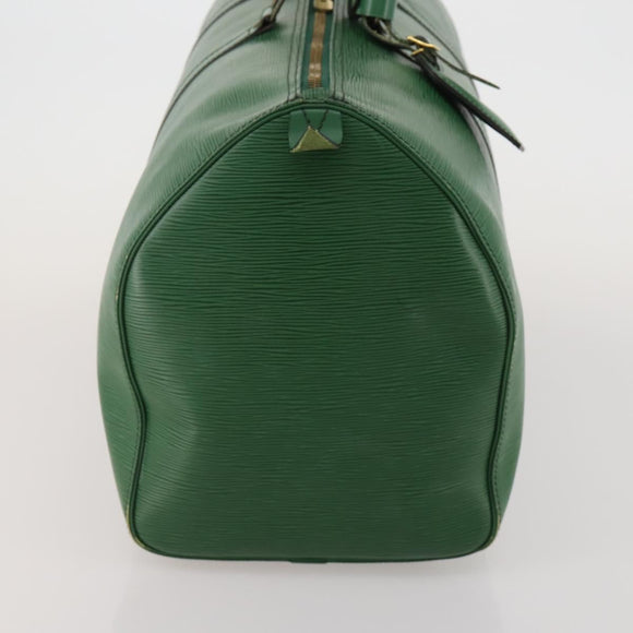 LOUIS VUITTON Epi Keepall 50 Boston Bag Green M42964 LV Auth 187462V