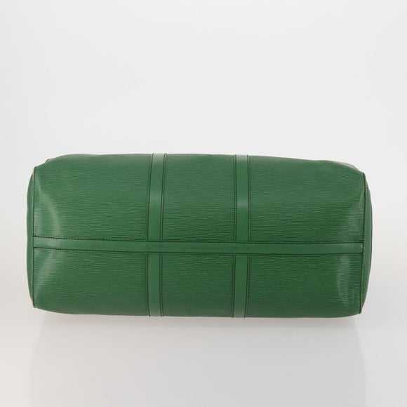 LOUIS VUITTON Epi Keepall 50 Boston Bag Green M42964 LV Auth 187462V