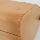 LOUIS VUITTON Nomad leather Speedy 30 Hand Bag Beige M85392 LV Auth 187464SAV-14