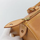 LOUIS VUITTON Nomad leather Speedy 30 Hand Bag Beige M85392 LV Auth 187464SAV-9