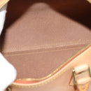 LOUIS VUITTON Nomad leather Speedy 30 Hand Bag Beige M85392 LV Auth 187464SAV-10