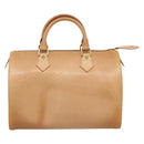 LOUIS VUITTON Nomad leather Speedy 30 Hand Bag Beige M85392 LV Auth 187464SAV-2