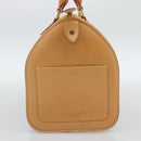 LOUIS VUITTON Nomad leather Speedy 30 Hand Bag Beige M85392 LV Auth 187464SAV-3