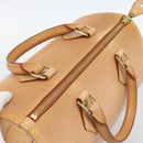 LOUIS VUITTON Nomad leather Speedy 30 Hand Bag Beige M85392 LV Auth 187464SAV-6
