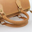 LOUIS VUITTON Nomad leather Speedy 30 Hand Bag Beige M85392 LV Auth 187464SAV-7