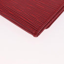 LOUIS VUITTON Epi Wallet 2 Set Red LV Auth 187468A-11