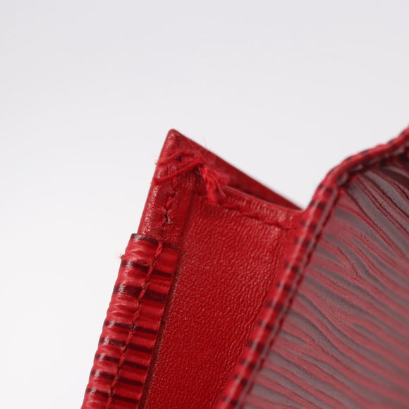 LOUIS VUITTON Epi Wallet 2 Set Red LV Auth 187468A
