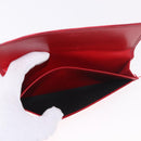 LOUIS VUITTON Epi Wallet 2 Set Red LV Auth 187468A-14