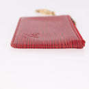 LOUIS VUITTON Epi Wallet 2 Set Red LV Auth 187468A-20