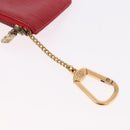 LOUIS VUITTON Epi Wallet 2 Set Red LV Auth 187468A-23