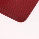 LOUIS VUITTON Epi Wallet 2 Set Red LV Auth 187468A-28
