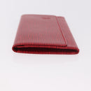 LOUIS VUITTON Epi Wallet 2 Set Red LV Auth 187468A-5