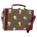 GUCCI Micro GG Supreme Doraemon Attaché Case PVC 2way Beige 633587 Auth 187481SM-1