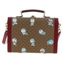 GUCCI Micro GG Supreme Doraemon Attaché Case PVC 2way Beige 633587 Auth 187481SM-13