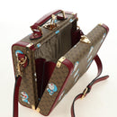 GUCCI Micro GG Supreme Doraemon Attaché Case PVC 2way Beige 633587 Auth 187481SM-26