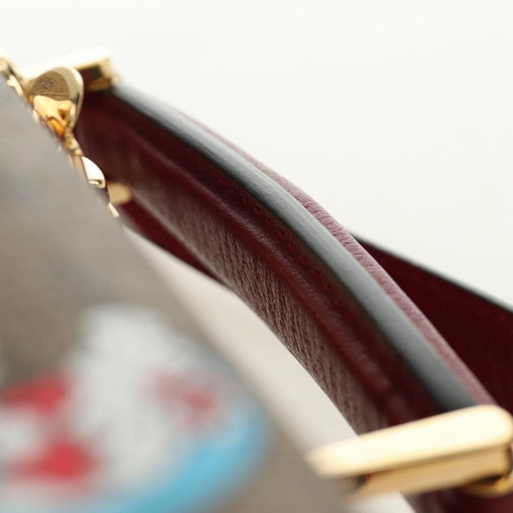 GUCCI Micro GG Supreme Doraemon Attaché Case PVC 2way Beige 633587 Auth 187481SM